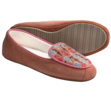 Acorn Mara Moc Slippers - Nubuck (For Women) in Coral - Closeouts