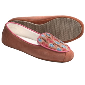Acorn Mara Moc Slippers - Nubuck (For Women) in Coral