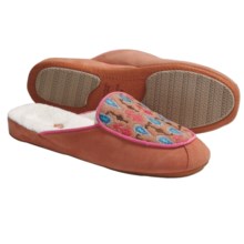 Acorn Mara Scuff Slippers - Nubuck (For Women) in Coral - Closeouts