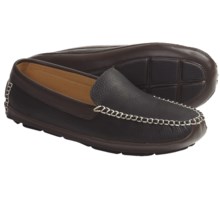Acorn Mason Moc Slippers - Leather (For Men) in Black - Closeouts