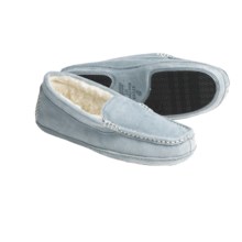 Acorn Mia Canoe Moccasin Slippers -Wool Lining (For Women) in Sky - Closeouts