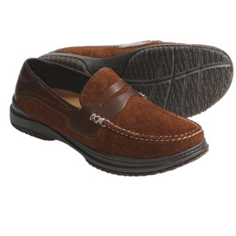 Acorn Proud Penny Shoes - Handsewn Leather (For Men) in Sienna Suede