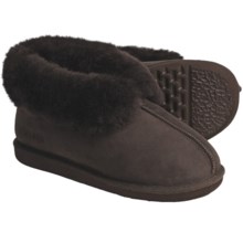 Acorn Ram Island Slippers - Sheepskin (For Men) in Chocolate - Closeouts