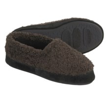 Acorn Shaggy Tex Moc Slippers (For Women) in Chocolate - Closeouts