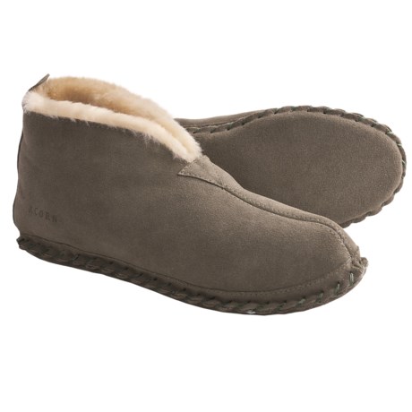 acorn men's sheepskin bootie slipper
