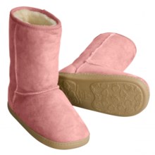 Acorn Sheepskin Boots (For Kids and Youth) in Pale Pink - Closeouts