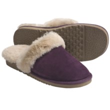 Acorn Spa Slip-Inn Slippers - Australian Sheepskin (For Women) in Plum - Closeouts