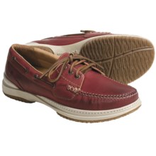 Acorn Sport Moc Boat Shoes - Handsewn Leather (For Men) in Barn   Red - Closeouts