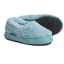 Acorn Tex Moc Slippers - Berber Fleece (For Boys) in Powder Blue - Closeouts