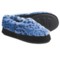 Acorn Textured Moc Slippers - Fleece (For Women) in Blue Ocelot
