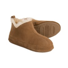 Acorn V-Neck Booties - Sheepskin (For Women) in Walnut - Closeouts