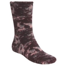 Acorn Versa Fit Fleece Socks (For Men and Women) in Katahdin Camo Wine - Closeouts