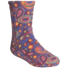 Acorn Versa Polartec® Fleece Socks (For Kids) in Rainbow Paisley - Closeouts