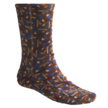 Acorn Versa Socks - Fleece (For Men) in Brown Woodblock - Closeouts