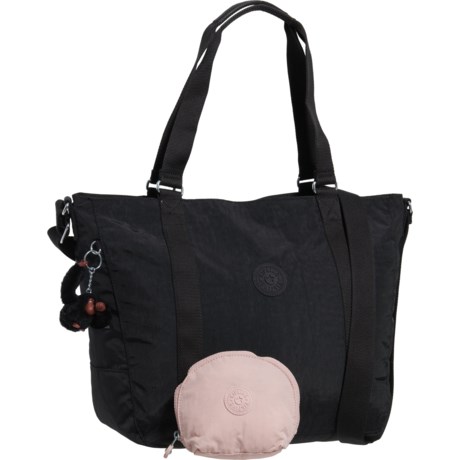 Kipling Adara Duo East West Tote Bag (For Women) - BLACK BRILLIANT PINK ( )