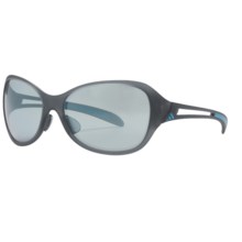 Adidas Adilibria Full Rim Sunglasses in Matte Gray/Turquoise/Grey Mettalic - Closeouts