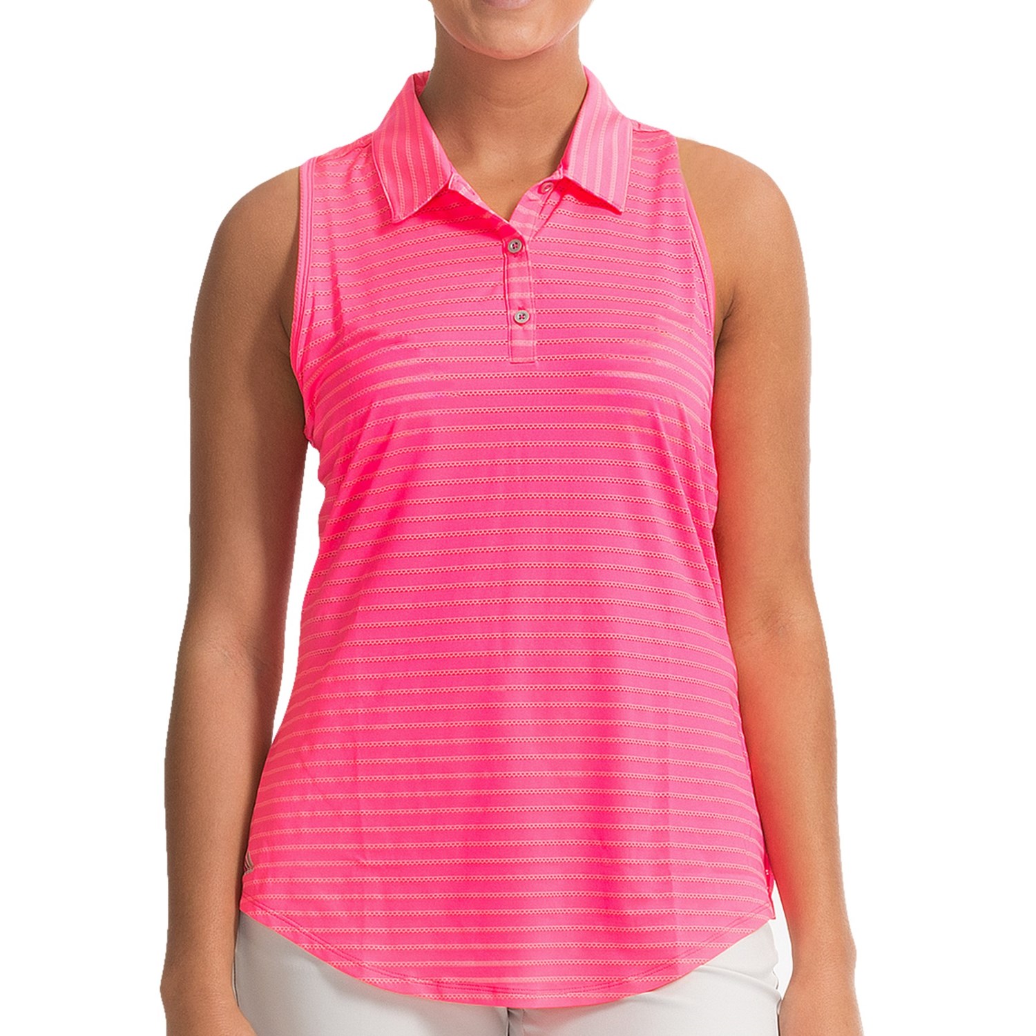 adidas pink golf shirt