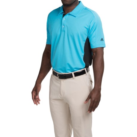 adidas golf puremotionR Color Block Polo Shirt Short Sleeve For Men