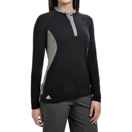 adidas golf Tour Modal Henley Shirt Long Sleeve (For Women)