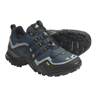 Adidas Outdoor Terrex Fast X FM Gore-Tex® Trail Shoes - Waterproof (For Women) in Sharp Blue/Black/Shift Grey