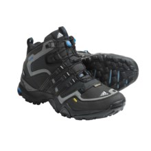Adidas Outdoor Terrex Fast X FM Mid Gore-Tex® Hiking Boots - Waterproof (For Men) in Solid Grey/Black/Spray - Closeouts