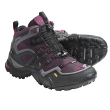 Adidas Outdoor Terrex Fast X FM Mid Gore-Tex® Hiking Boots - Waterproof (For Women) in Light Maroon/Black/Sharp Red - Closeouts