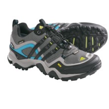 Adidas Outdoor Terrex Fast X Gore-Tex® Hiking Shoes - Waterproof (For Women) in Grey Rock/Black/Lab Green - Closeouts