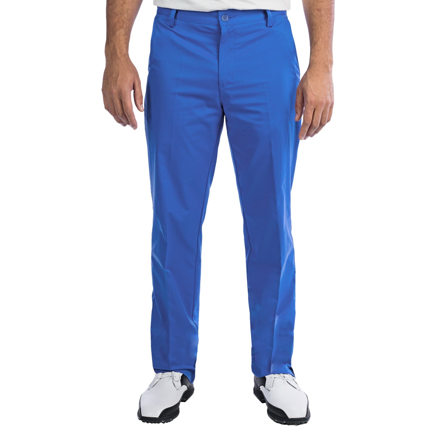 Adidas Puremotion Golf Pants Flat Front (For Men) in Vivid Blue