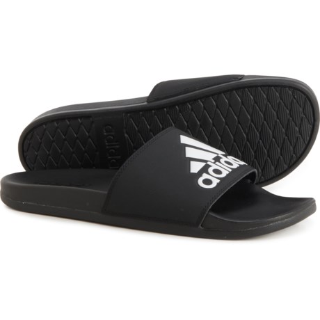 Adidas Adilette Comfort Slide Sandals (For Men) - BLACK WHITE (9 )