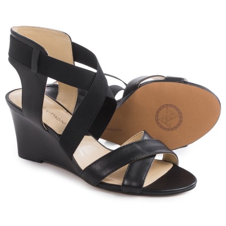 Adrienne Vittadini Raenie Wedge Sandals Leather (For Women)