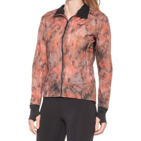 Craft Sportswear ADV Wind Jacket (For Women) - P NOVA/BUFF (XL )