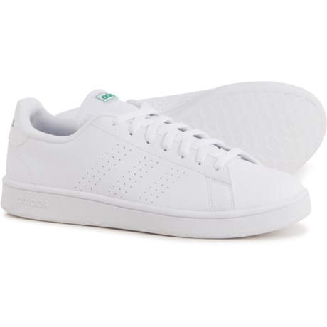 Adidas Advantage Base Tennis Shoes (For Men) - WHITE GREEN (9 )