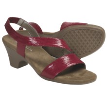 Aerosoles Brasserie Sandals - Ankle Strap (For Women) in Red Lizard - Closeouts