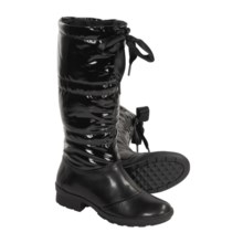 Aerosoles Decade Rain Boots - Satin Bow Closure (For Women) in Black - Closeouts