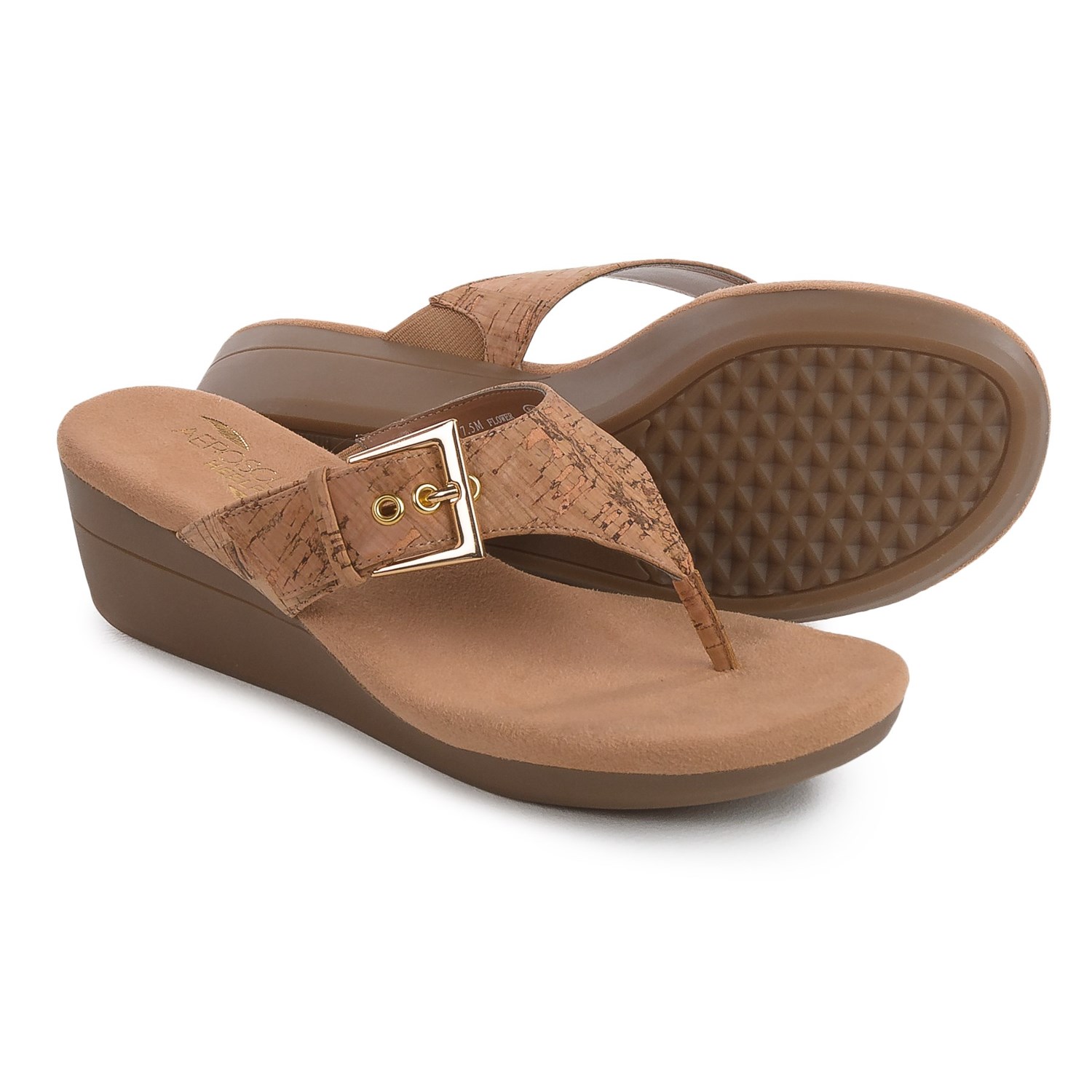 Aerosoles Flower Wedge Sandals (For Women) - Save 59%