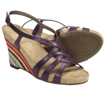 Aerosoles Lemon Plush Wedge Sandals (For Women) in Purple Combo