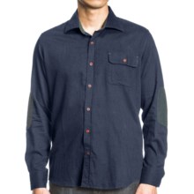 Agave Denim 1940 CPO Shirt - Melange Cotton, Long Sleeve (For Men) in Navy - Closeouts