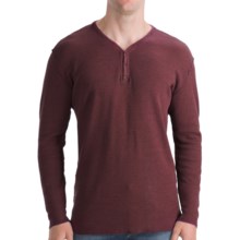 Agave Denim Alameda Space Thermal Shirt - Snap-V, Long Sleeve (For Men) in Ox Blood - Closeouts