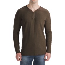 Agave Denim Alameda Space Thermal Shirt - Snap-V, Long Sleeve (For Men) in Seal Brown - Closeouts