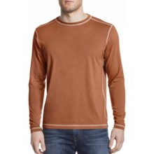 Agave Denim Albacore Crew Shirt - Sanded Supima® Jersey, Long Sleeve (For Men) in Autumn Glaze - Closeouts