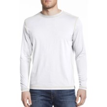 Agave Denim Albacore Crew Shirt - Sanded Supima® Jersey, Long Sleeve (For Men) in Bright White - Closeouts