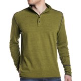 Agave Denim Crows Nest Button Mock Polo Shirt - Long Sleeve (For Men)