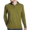 Agave Denim Crows Nest Button Mock Polo Shirt - Long Sleeve (For Men) in Citronelle