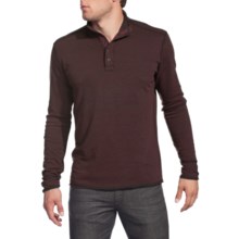 Agave Denim Cuyama Pullover Shirt - Brushed Jersey, Mock Neck, Long Sleeve (For Men) in Ox Blood - Closeouts