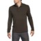 Agave Denim Cuyama Pullover Shirt - Brushed Jersey, Mock Neck, Long Sleeve (For Men) in Seal Brown