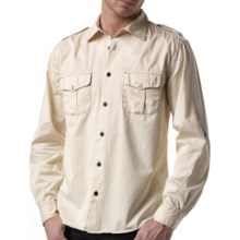 Agave Denim Ex-Patriot Shirt - Cotton Twill, Long Sleeve (For Men) in White Cap - Closeouts