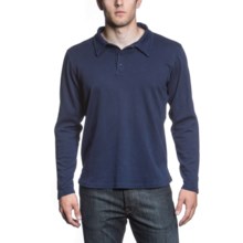 Agave Denim Gold Coast Polo Shirt - Supima® Cotton, Long Sleeve (For Men) in Navy - Closeouts