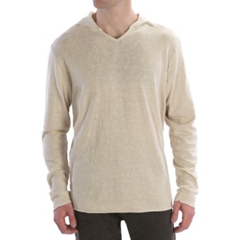 Agave Denim Lobster Hoodie Sweatshirt - Vintage Slub Cotton Jersey, Long Sleeve (For Men) in Bleached Sand