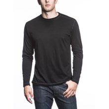Agave Denim Mainline T-Shirt - Crew Neck, Long Sleeve (For Men) in Caviar - Closeouts