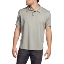Agave Denim Mojave Polo Shirt - Supima® Cotton, Short Sleeve (For Men) in Paloma - Closeouts